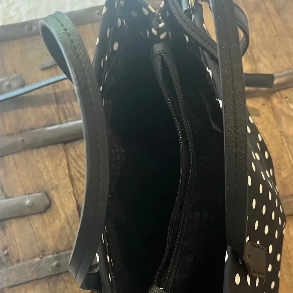 Kate Spade Black and White Polka Dot Shoulder Bag - Picture 7 of 8